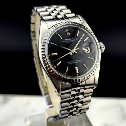 ROLEX Datejust 36 Black Dial Serviced [REF. 1603]