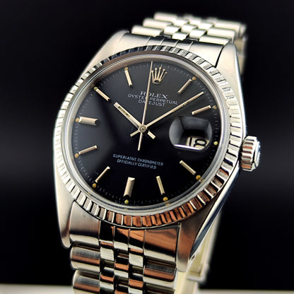 ROLEX Datejust 36 Black Dial Serviced [REF. 1603]