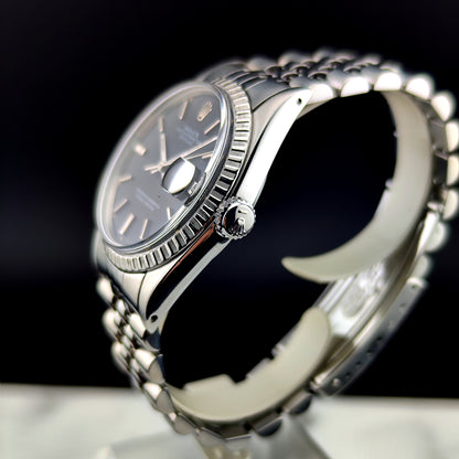 ROLEX Datejust 36 Black Dial Serviced [REF. 1603]