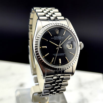 ROLEX Datejust 36 Black Dial Serviced [REF. 1603]