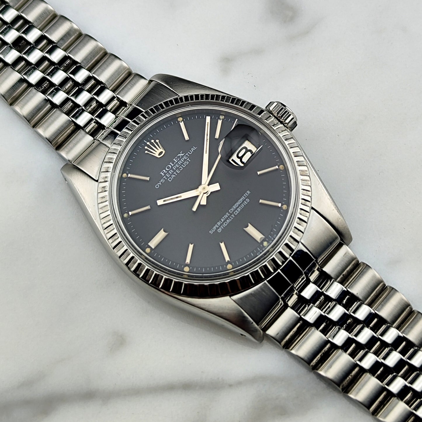 ROLEX Datejust 36 Black Dial Serviced [REF. 1603]