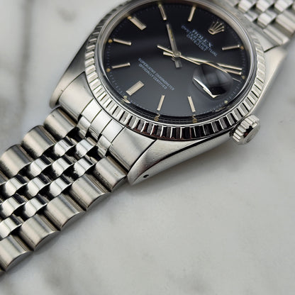 ROLEX Datejust 36 Black Dial Serviced [REF. 1603]