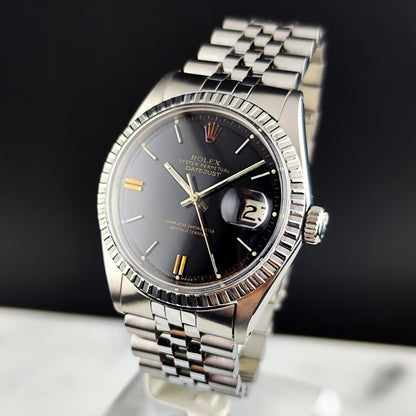 ROLEX Datejust 36 Black Dial Steel 1971 Serviced 06/2026 [REF. 1603]