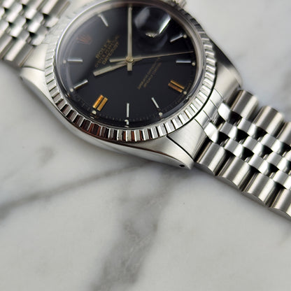 ROLEX Datejust 36 Black Dial Steel 1971 Serviced 06/2026 [REF. 1603]