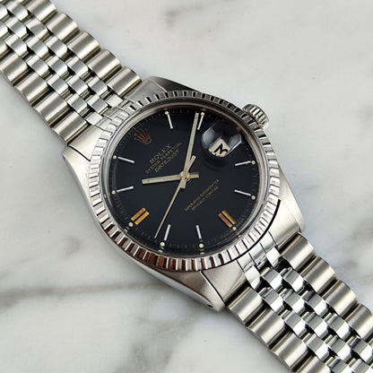 ROLEX Datejust 36 Black Dial Steel 1971 Serviced 06/2026 [REF. 1603]