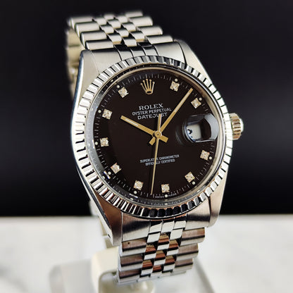 ROLEX Datejust 36 Black Diamond Dial Fullset 1980 [REF. 16030]