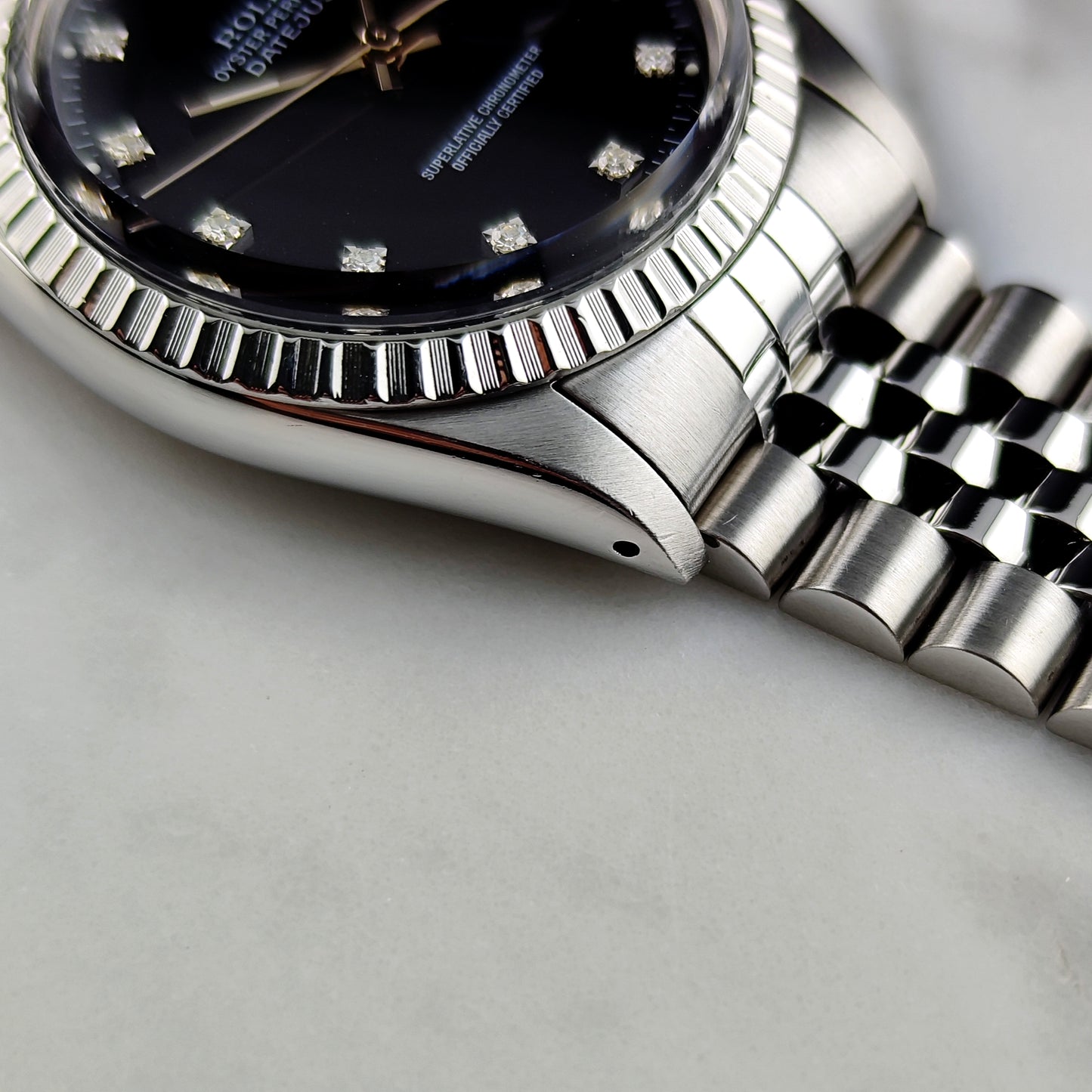 ROLEX Datejust 36 Black Diamond Dial Fullset 1980 [REF. 16030]