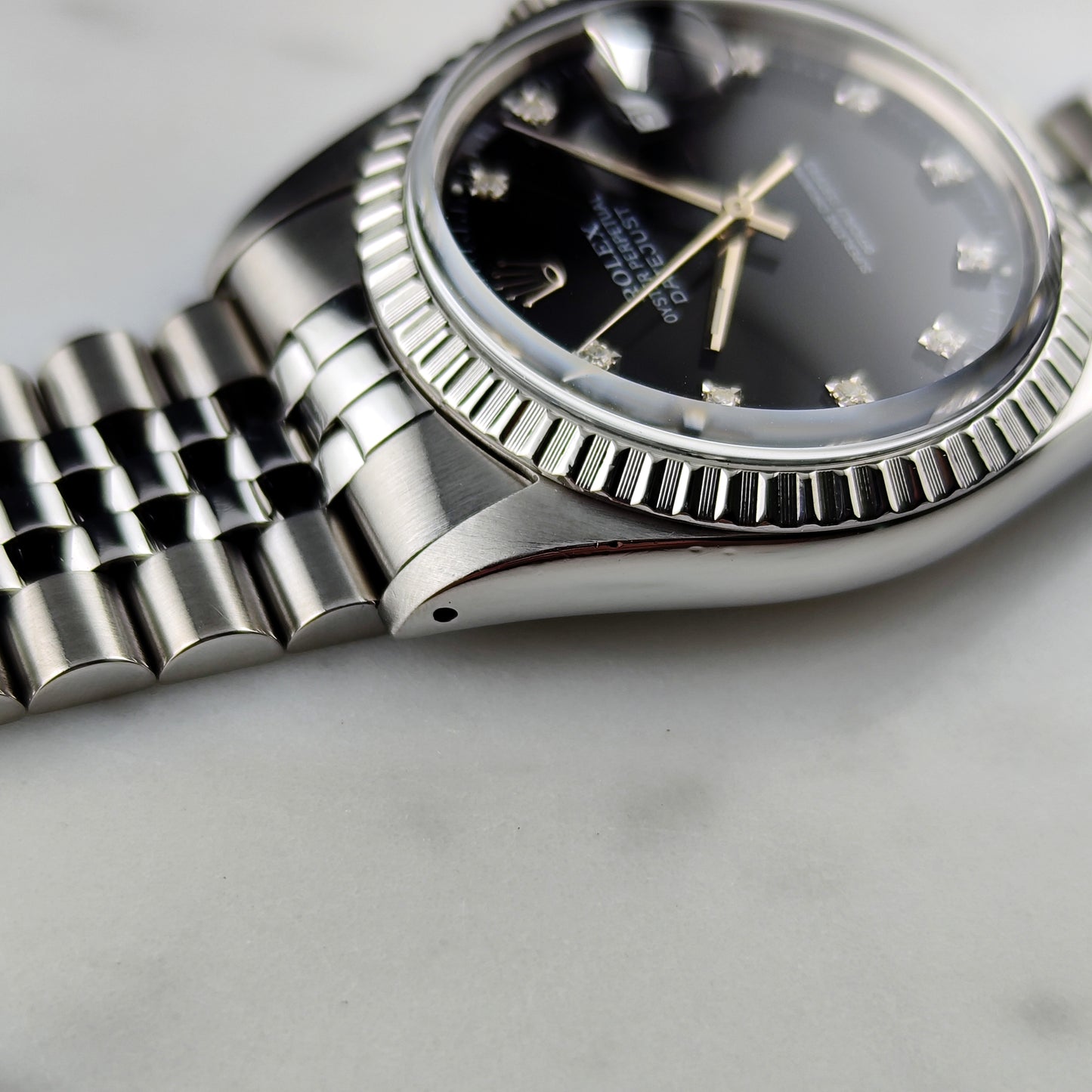 ROLEX Datejust 36 Black Diamond Dial Fullset 1980 [REF. 16030]
