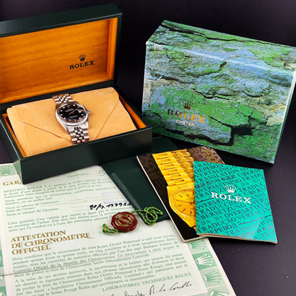ROLEX Datejust 36 Black Diamond Dial Fullset 1980 [REF. 16030]