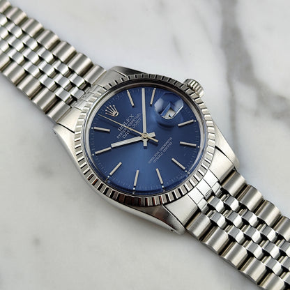 ROLEX Datejust 36 Blue Dial 1984 Serviced 04/2026 [REF. 16030]