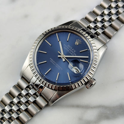 ROLEX Datejust 36 Blue Dial 1984 Serviced 04/2026 [REF. 16030]