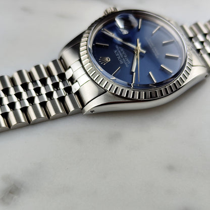 ROLEX Datejust 36 Blue Dial 1984 Serviced 04/2026 [REF. 16030]