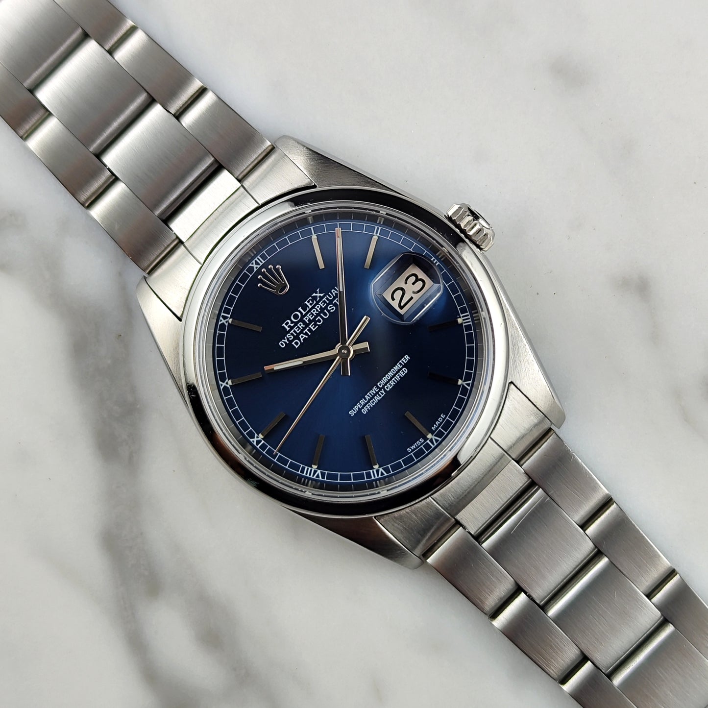 Rolex Datejust 36 Blue Dial Fullset 2002 Serviced 08/2026 [REF. 16200]