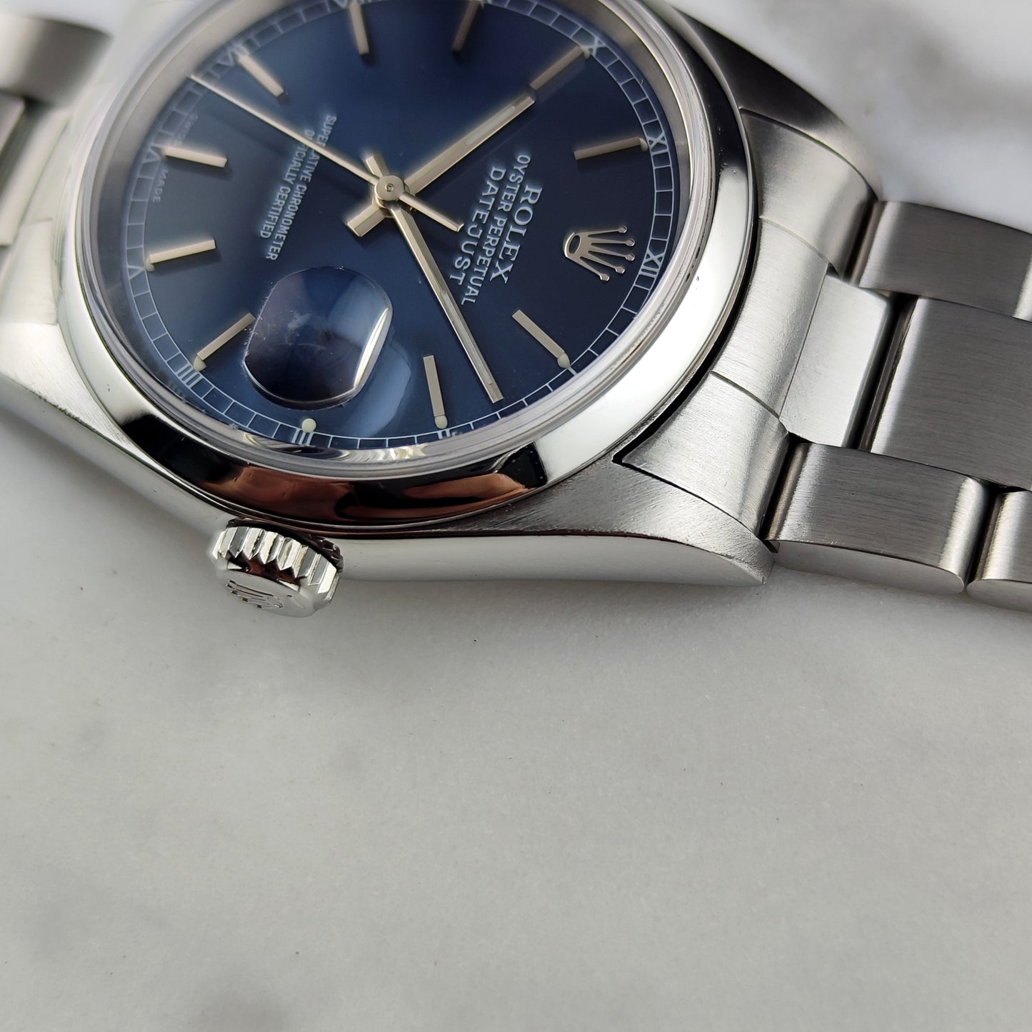 Rolex Datejust 36 Blue Dial Fullset 2002 Serviced 08/2026 [REF. 16200]