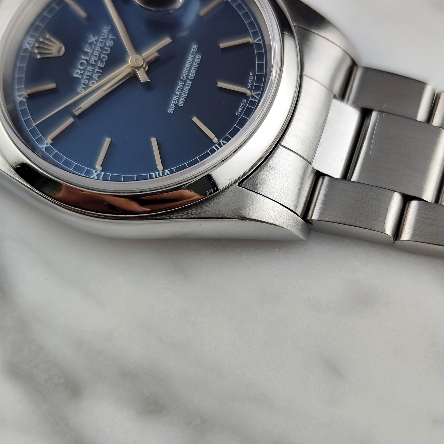 Rolex Datejust 36 Blue Dial Fullset 2002 Serviced 08/2026 [REF. 16200]