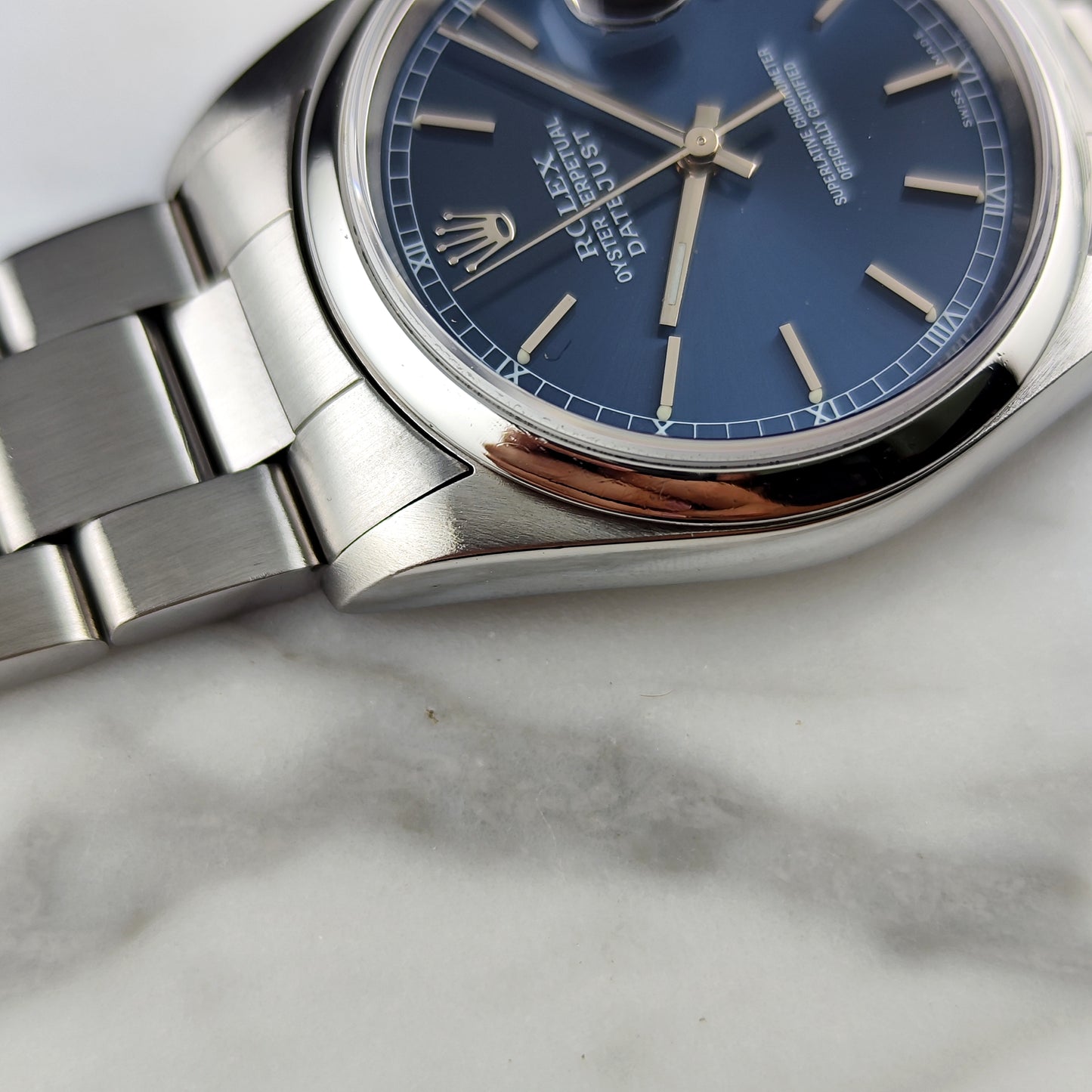 Rolex Datejust 36 Blue Dial Fullset 2002 Serviced 08/2026 [REF. 16200]