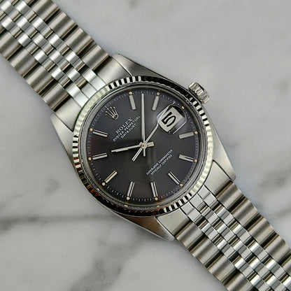 Rolex Datejust 36 Grey Dial 18ct Bezel 1973 [REF. 1601]