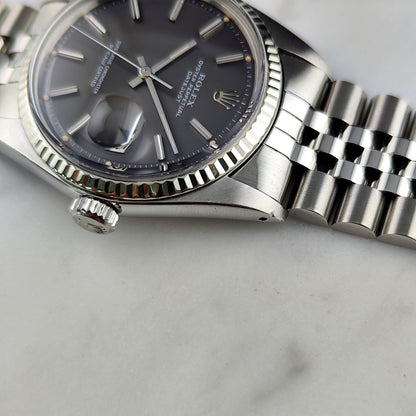 Rolex Datejust 36 Grey Dial 18ct Bezel 1973 [REF. 1601]