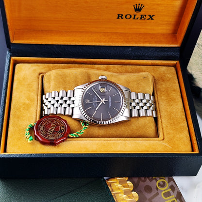 ROLEX Datejust 36 Grey Dial 1984 Serviced 05/2026 [REF. 16030]