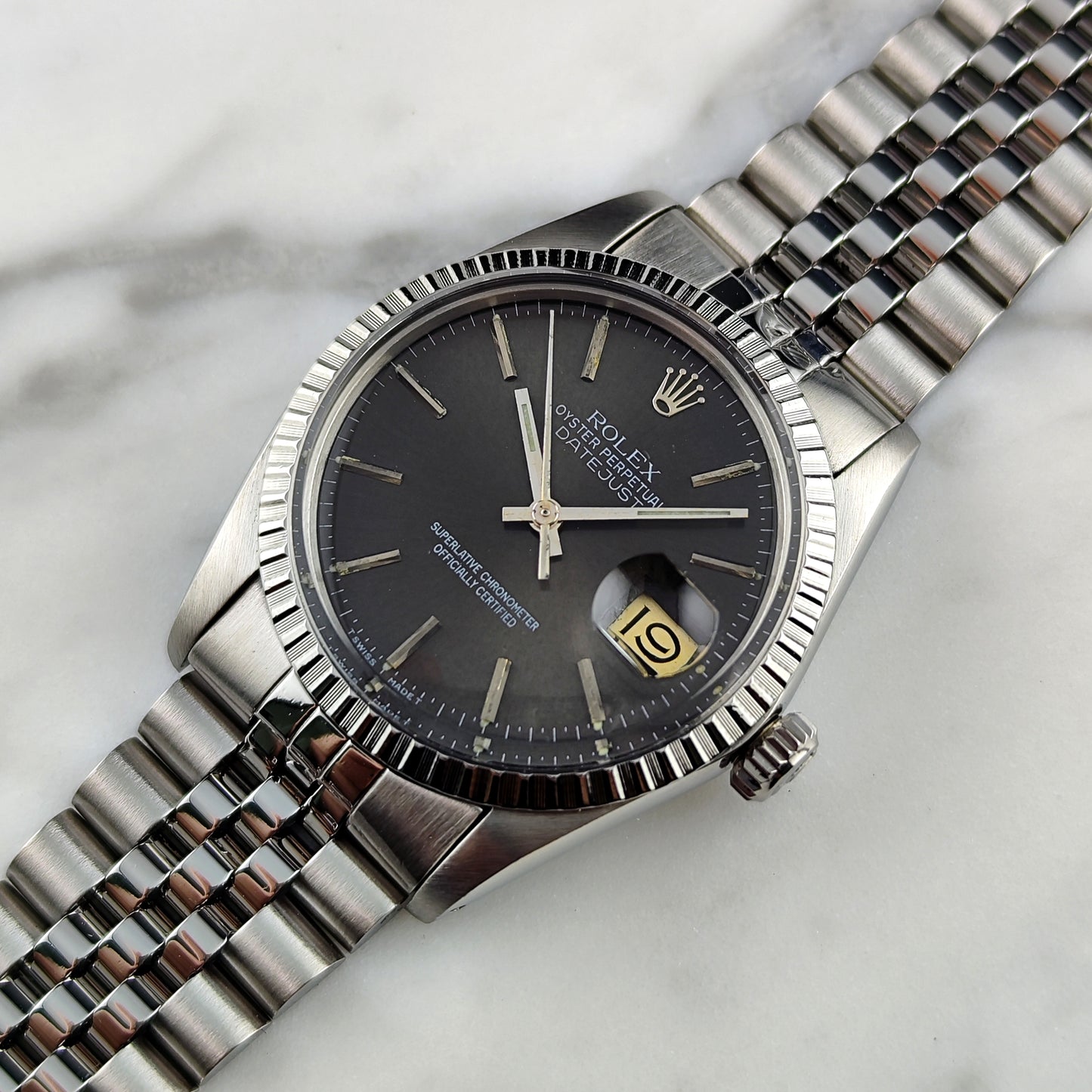 ROLEX Datejust 36 Grey Dial 1984 Serviced 05/2026 [REF. 16030]