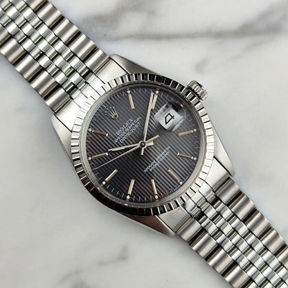 Rolex Datejust 36 Grey Tapestry Dial 1984 Serviced 08/2026 [REF. 16030]