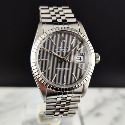 Rolex Datejust 36 Grey Tapestry Dial 1984 Serviced 08/2026 [REF. 16030]