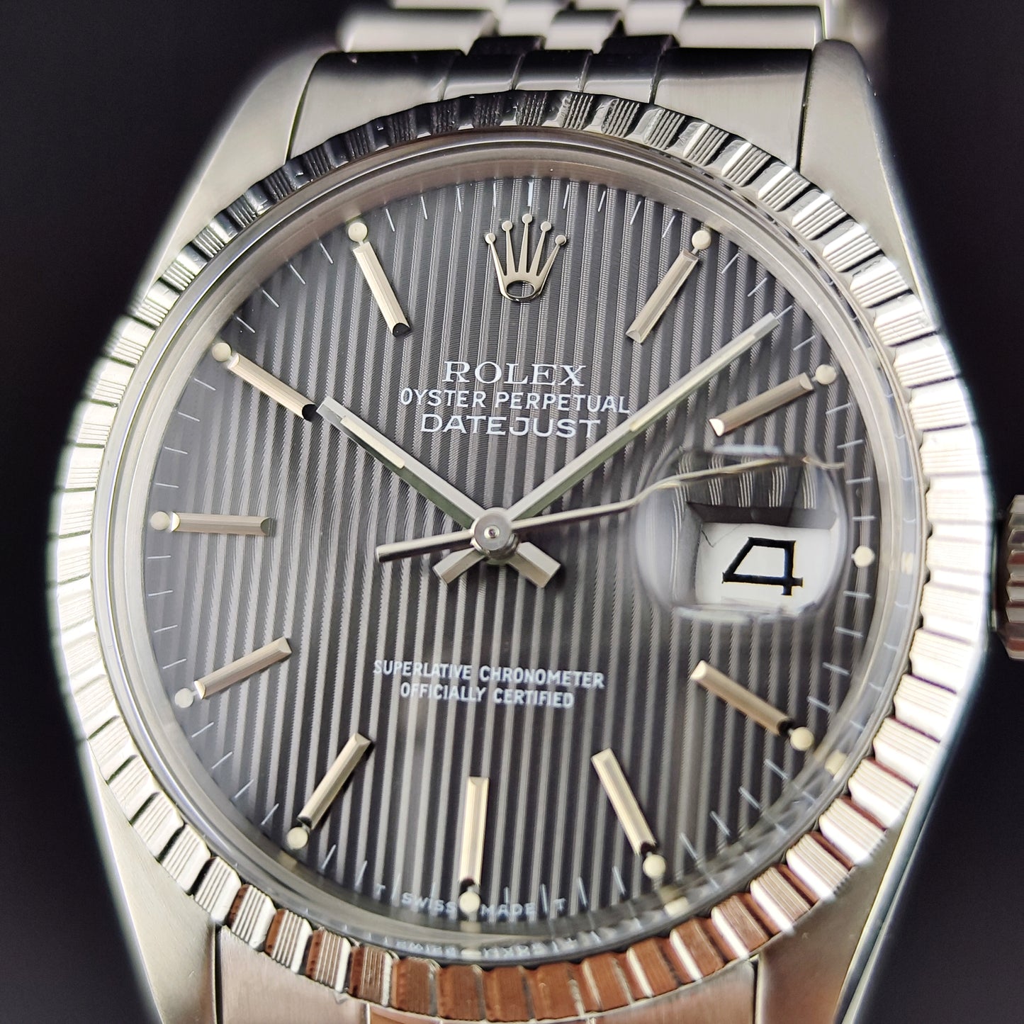 Rolex Datejust 36 Grey Tapestry Dial 1984 Serviced 08/2026 [REF. 16030]