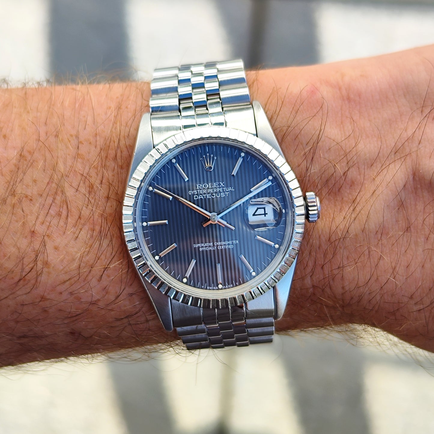 Rolex Datejust 36 Grey Tapestry Dial 1984 Serviced 08/2026 [REF. 16030]