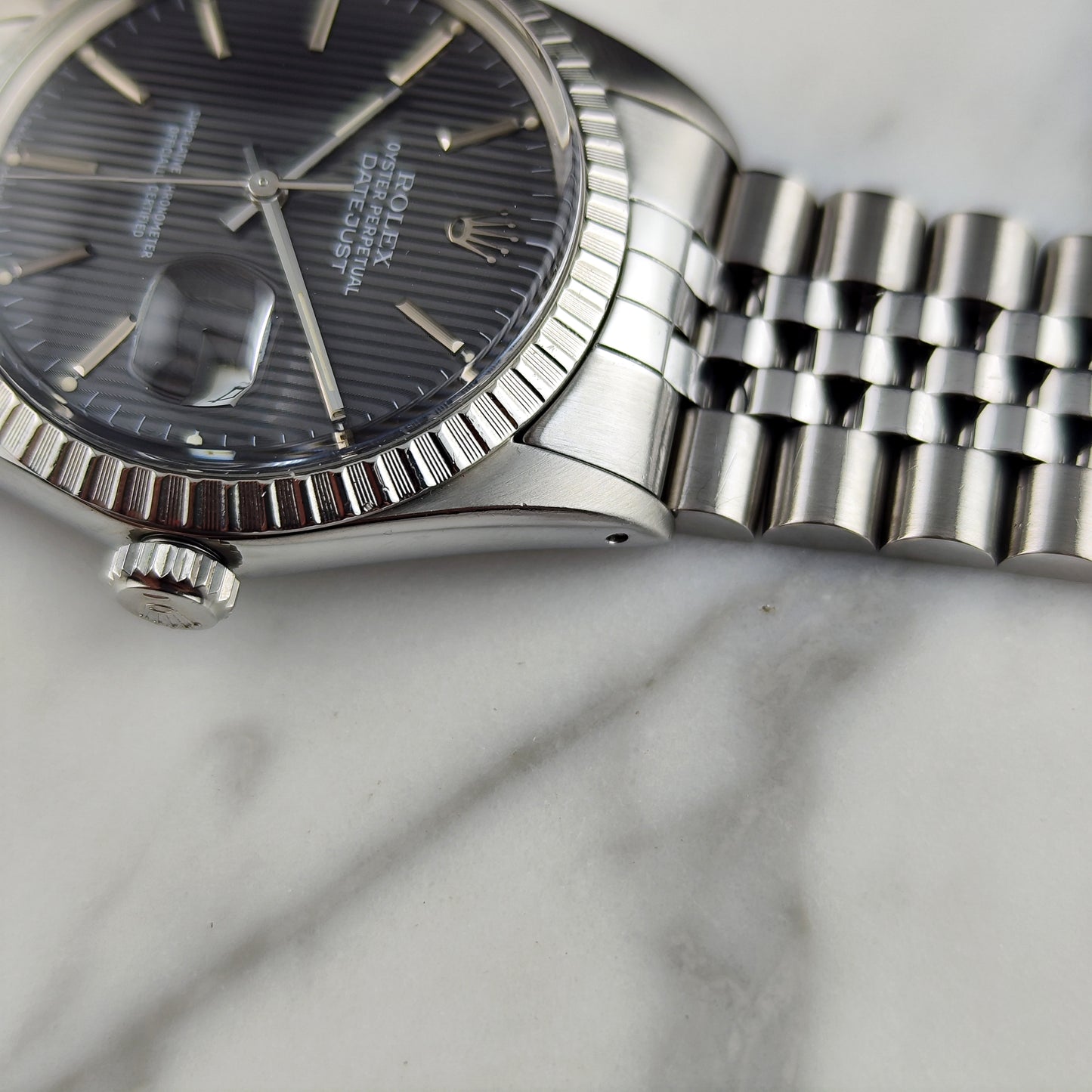 Rolex Datejust 36 Grey Tapestry Dial 1984 Serviced 08/2026 [REF. 16030]