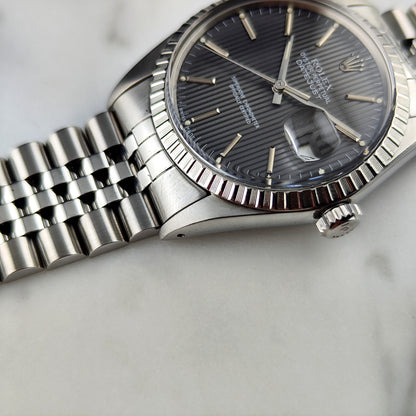Rolex Datejust 36 Grey Tapestry Dial 1984 Serviced 08/2026 [REF. 16030]