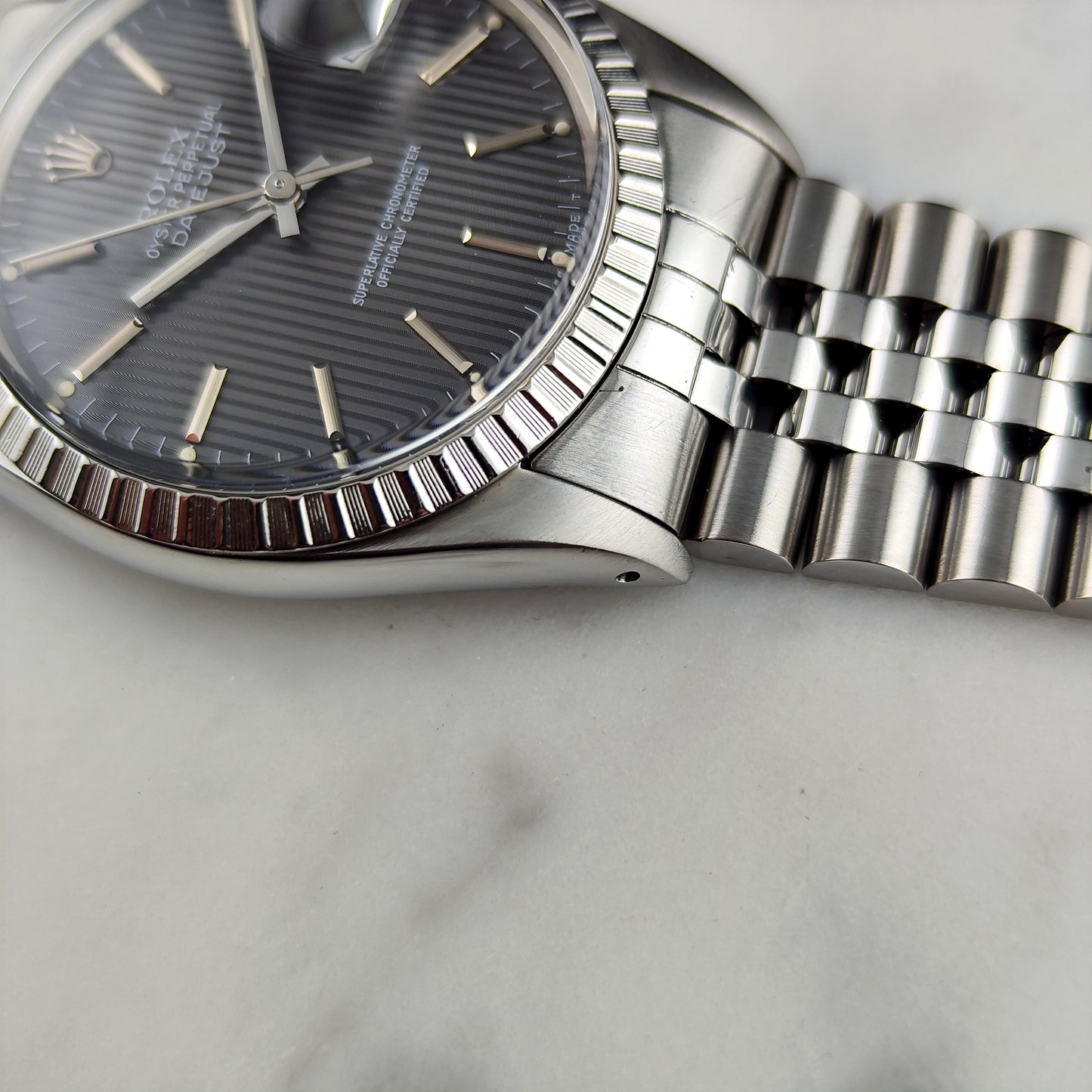 Rolex Datejust 36 Grey Tapestry Dial 1984 Serviced 08/2026 [REF. 16030]