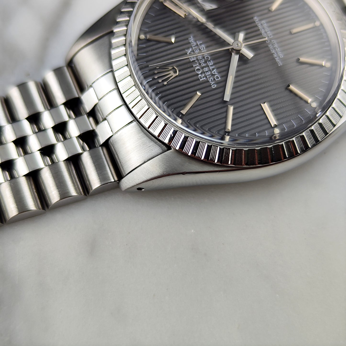 Rolex Datejust 36 Grey Tapestry Dial 1984 Serviced 08/2026 [REF. 16030]