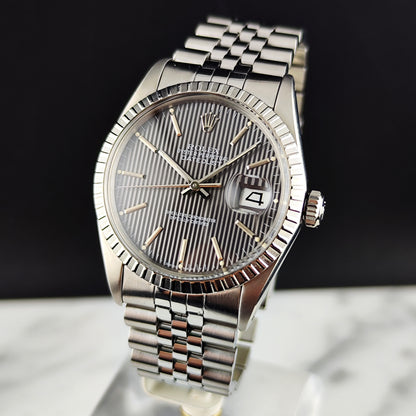 Rolex Datejust 36 Grey Tapestry Dial 1984 Serviced 08/2026 [REF. 16030]