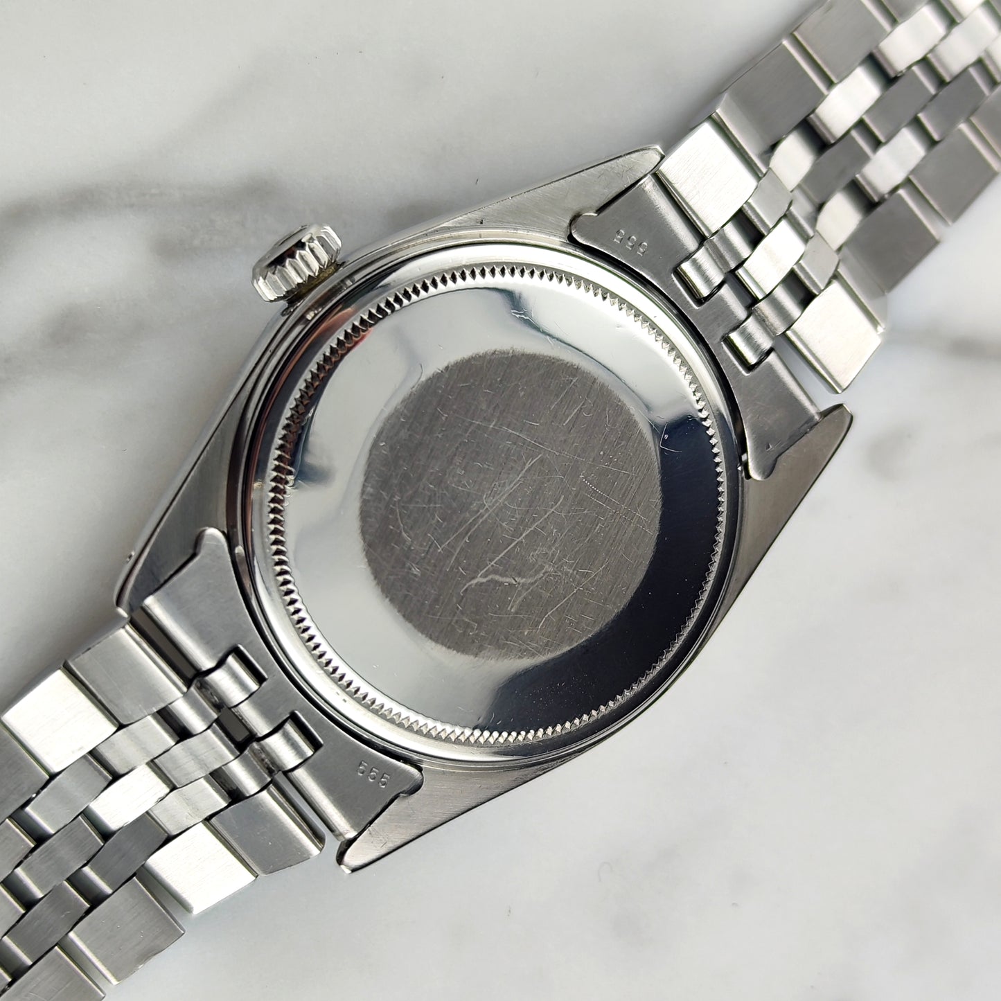 Rolex Datejust 36 Silver Linen Dial Gold 18ct Bezel 1974 [REF. 1601]