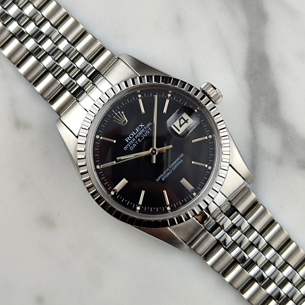 ROLEX Datejust 36 Black Dial 1980 Serviced 09/2026 [REF. 16030]