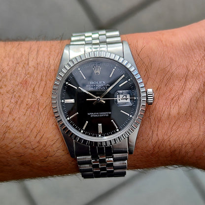 ROLEX Datejust 36 Black Dial 1980 Serviced 09/2026 [REF. 16030]