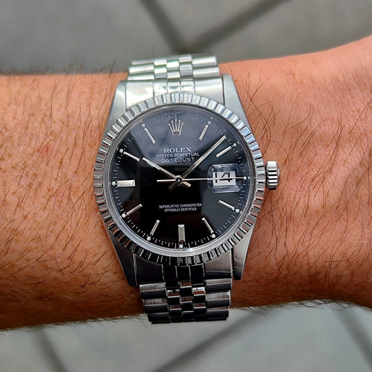 ROLEX Datejust 36 Black Dial 1980 Serviced 09/2026 [REF. 16030]