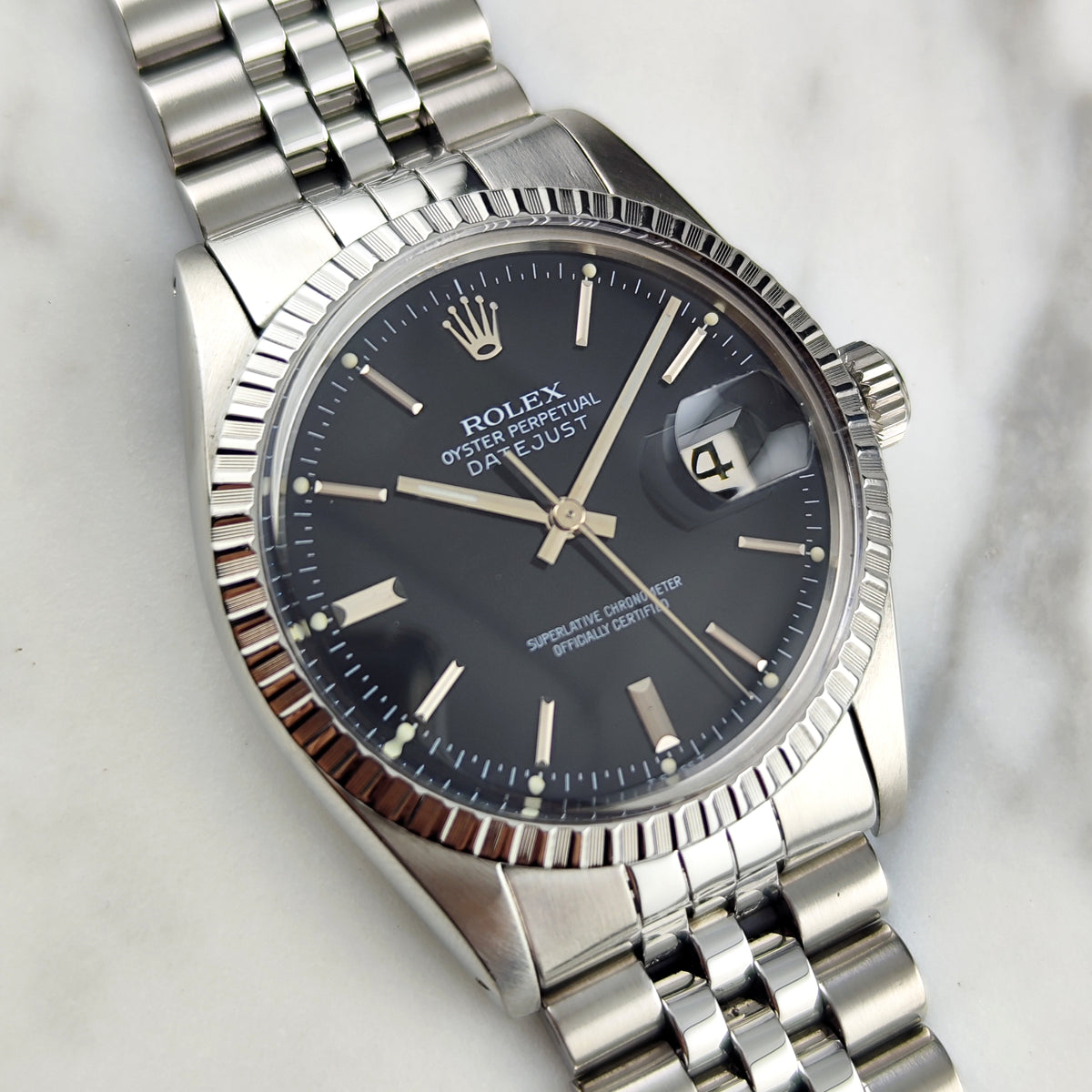 ROLEX Datejust 36 Black Dial 1980 Serviced 09/2026 [REF. 16030]