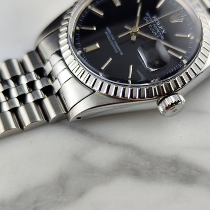 ROLEX Datejust 36 Black Dial 1980 Serviced 09/2026 [REF. 16030]
