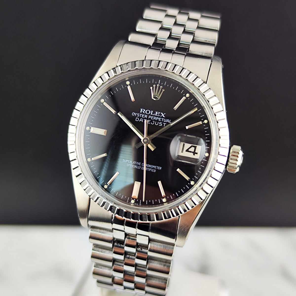 ROLEX Datejust 36 Black Dial 1980 Serviced 09/2026 [REF. 16030]