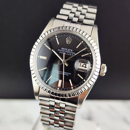 ROLEX Datejust 36 Black Dial 1980 Serviced 09/2026 [REF. 16030]