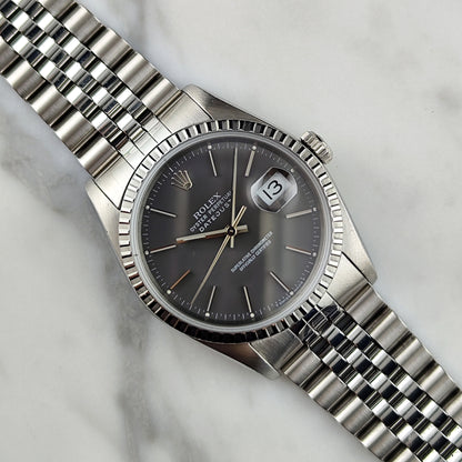 Rolex Datejust 36 Grey Dial Sapphire 1991 Serviced 08/2026 [REF. 16220]