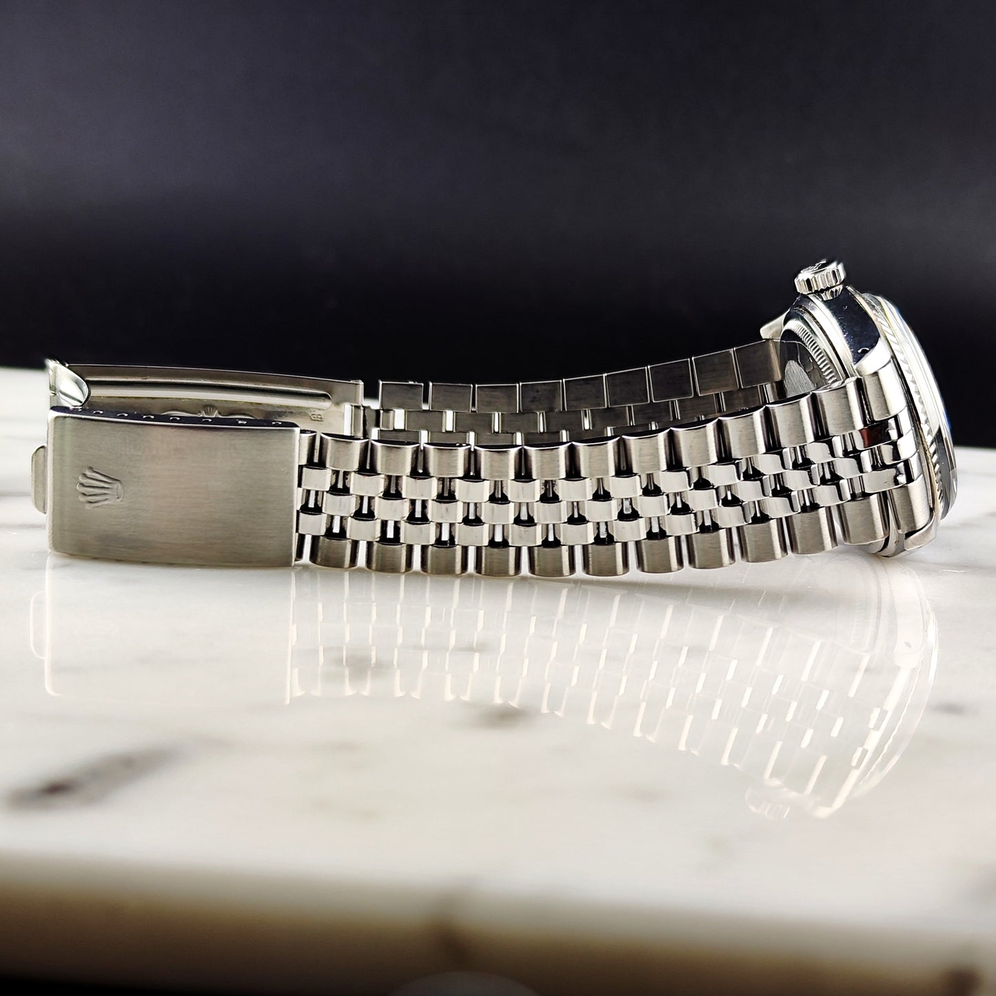 ROLEX Datejust 36 Silver Dial 18ct Bezel 1988 [REF. 16014]