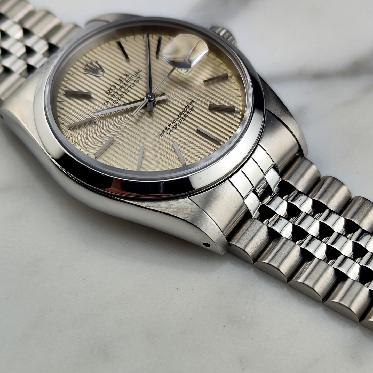 ROLEX Datejust 36 Tapestry Dial Mint+ Like New Serviced 12/2025 [REF. 16200]