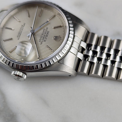 Rolex Datejust 36 Tapestry Dial Silver Mint+ 1987 Serviced 10/2026 – Bild 10
