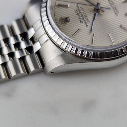 Rolex Datejust 36 Tapestry Dial Silver Mint+ 1987 Serviced 10/2026 – Bild 12