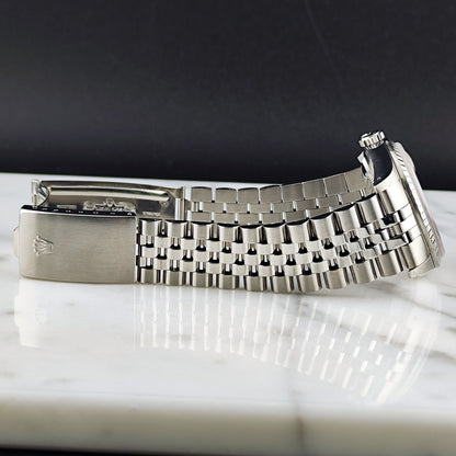 Rolex Datejust 36 Tapestry Dial Silver Mint+ 1987 Serviced 10/2026 – Bild 16