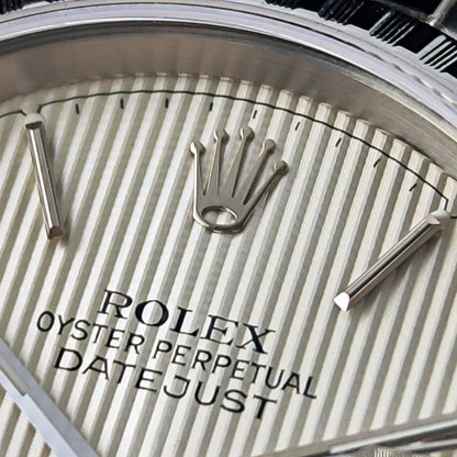 Rolex Datejust 36 Tapestry Dial Silver Mint+ 1987 Serviced 10/2026 – Bild 3