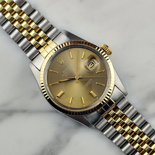 ROLEX Datejust 36 TwoTone Cappuccino 1981 Serviced 03/2026 with Box [REF. 16013]