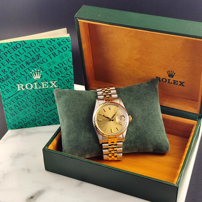 ROLEX Datejust 36 TwoTone Cappuccino 1981 Serviced 03/2026 with Box [REF. 16013]